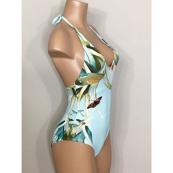New. VINCE CAMUTO plunge neck butterfly swimsuit. 6. Normally $114 - Picture 5 of 10